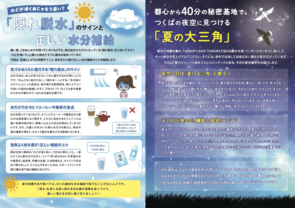 株式会社セイム社外報 隠れ脱水と夏の大三角